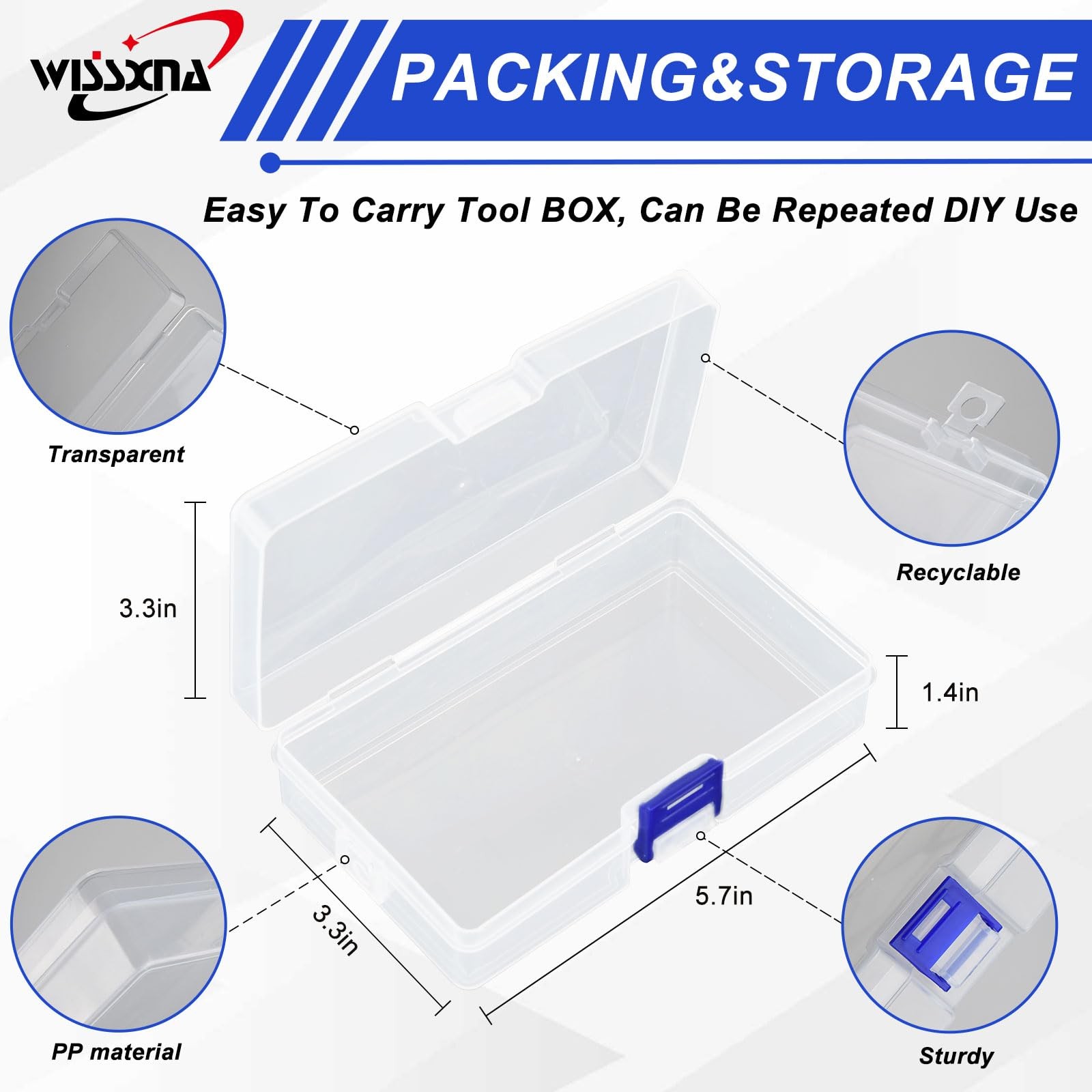 WISSXNA 6PCS D-SHAPE PTO hitch pins 1/4″x2.5″