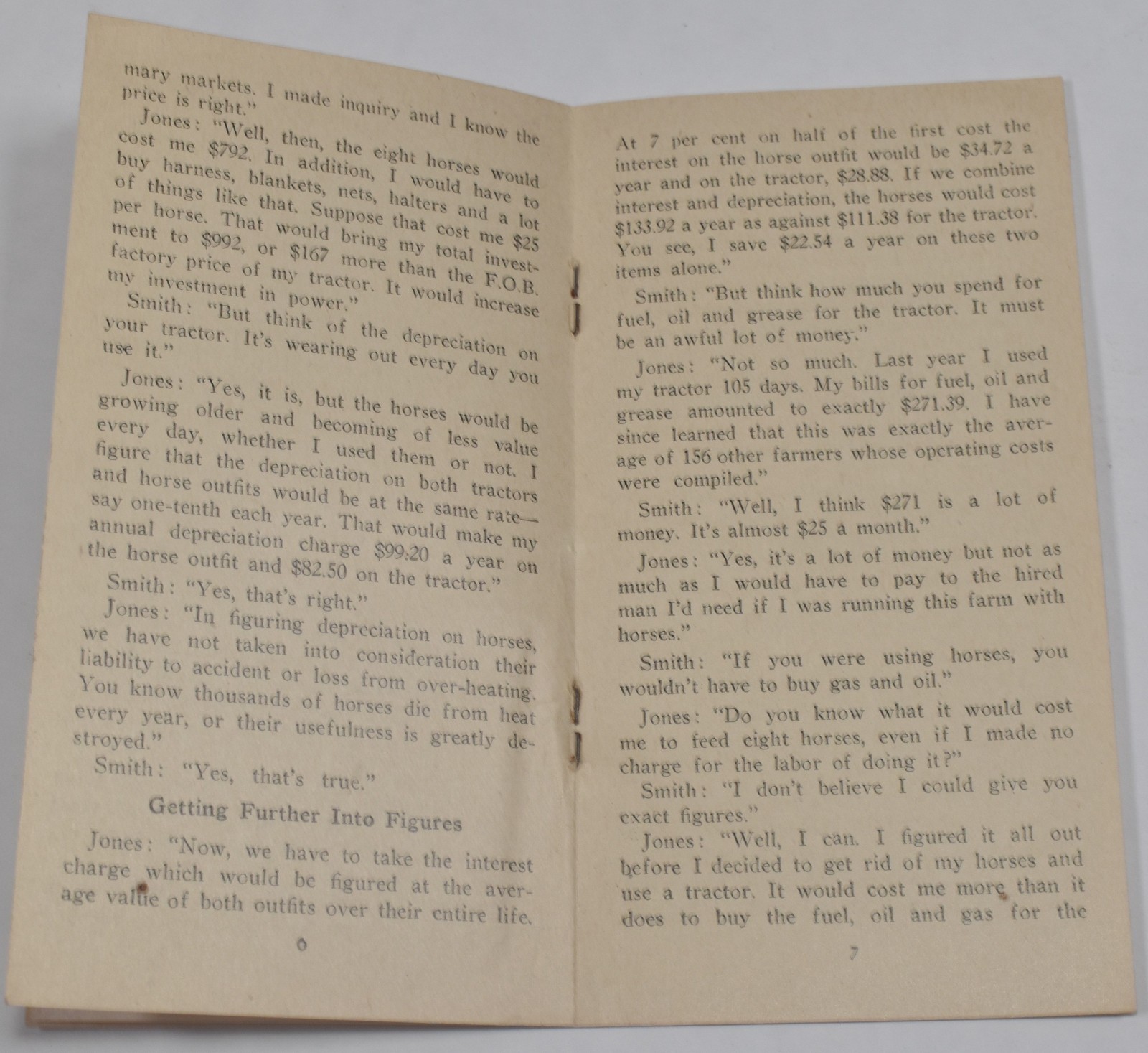 1932 Vintage Try to Sell Em Horses After They’ve Used a Farm Tractor Brochure
