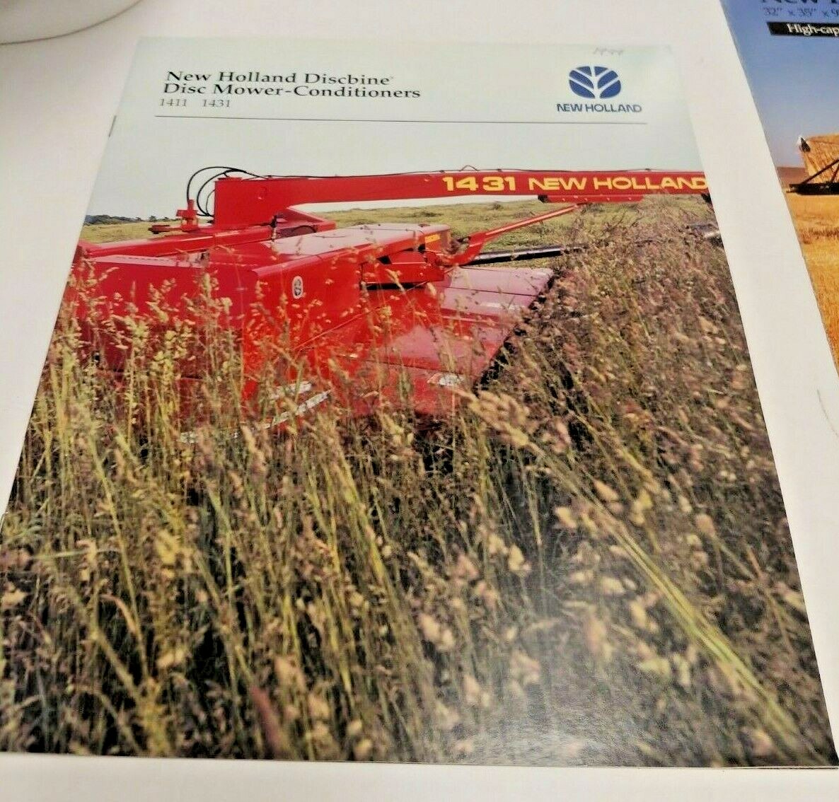 New Holland Farm Brochures Big Balers Haybine Discbine Blue Farm Hat