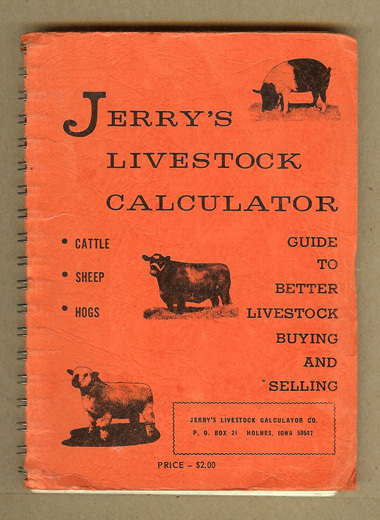 1964 Jerry’s Guide to Better Cattle, Sheep,Hogs,Livestock Buying,Holmes, Iowa IA