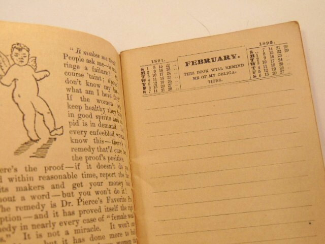 1891-92 Pierce’s Memorandum and Account Book designed for Farmers, Mechanics