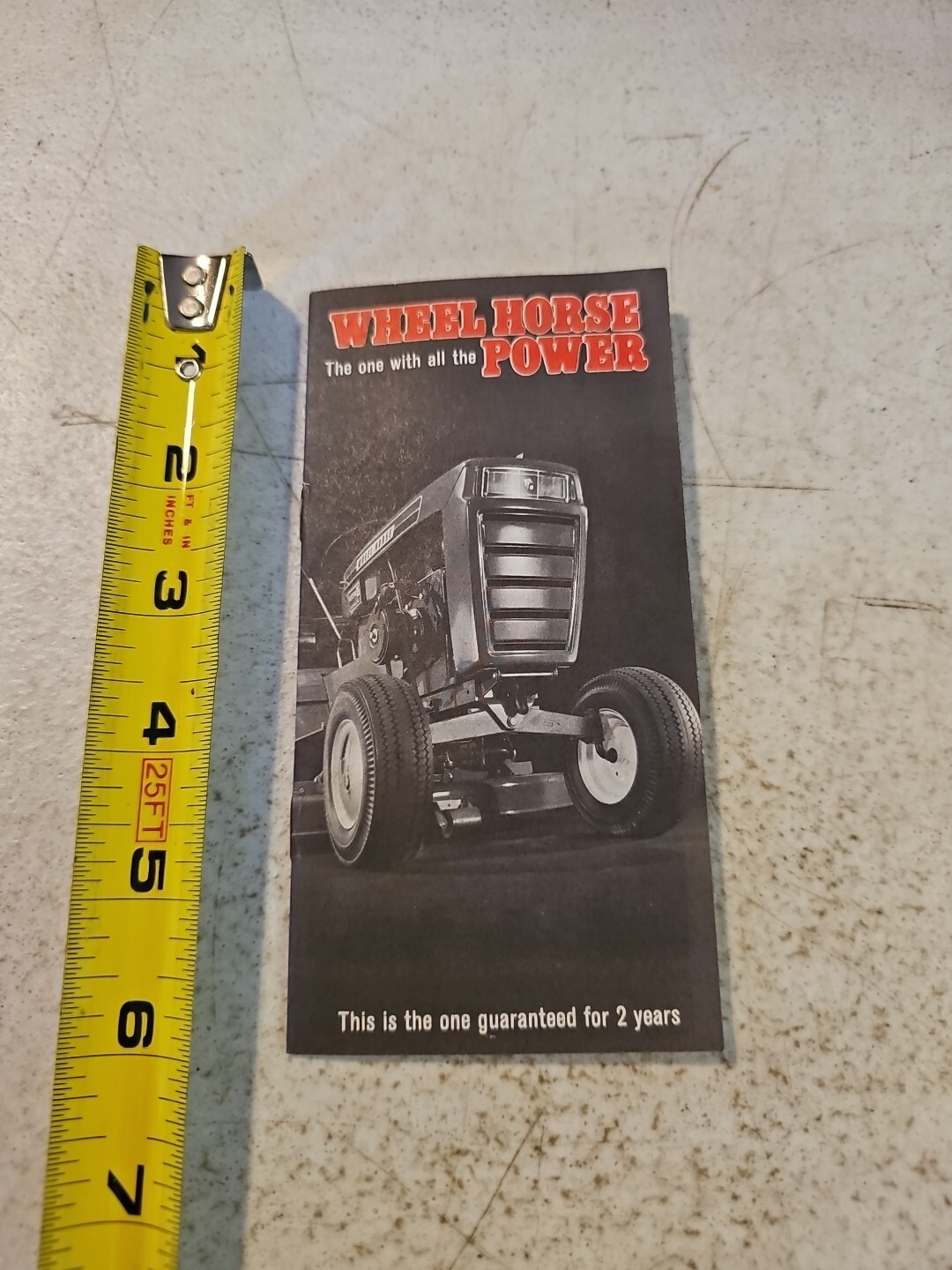 Vintage 1970’s Wheel Horse Pocket Size Sales Brochure
