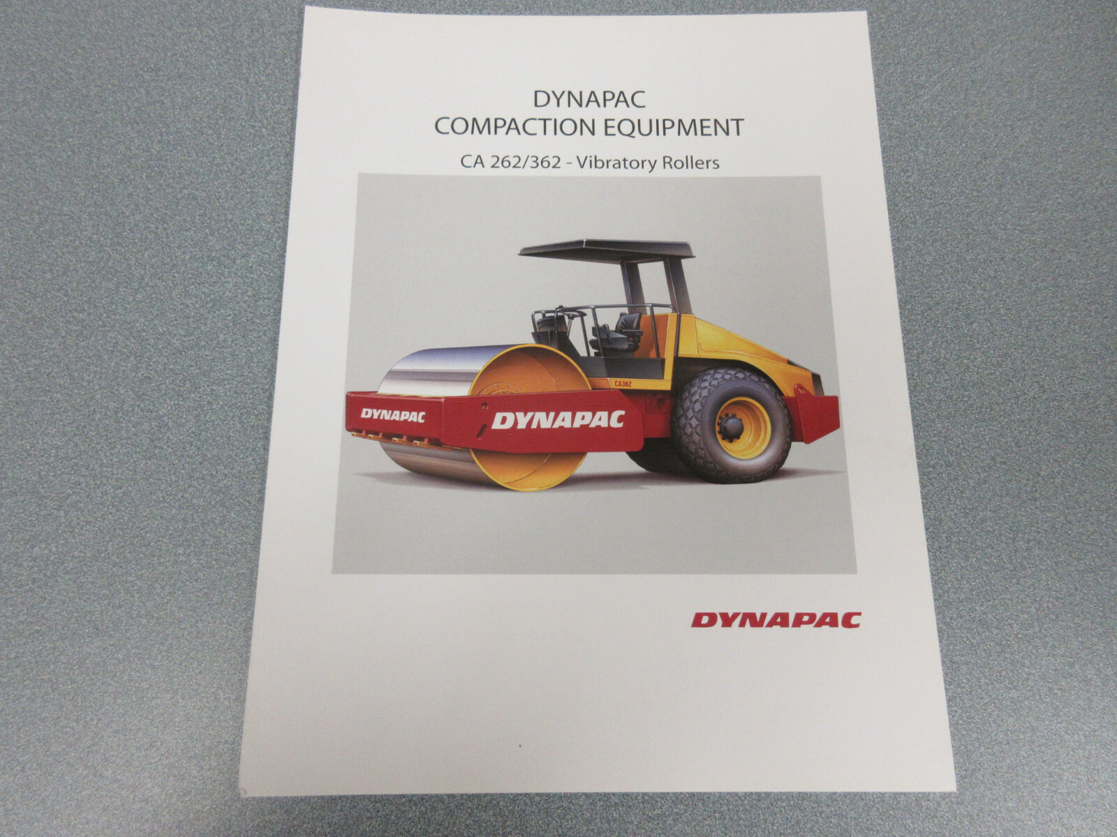 Dynapac CA262/362 Roller Compactor Brochure 2 Page
