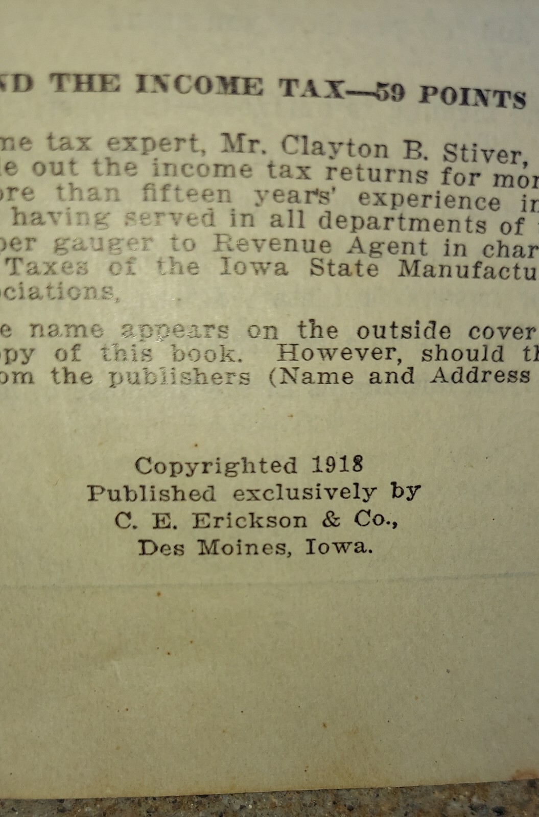 1919 The Simplicity Farm Record Wm. Walton Nephews Freeport IL Dry Goods Store