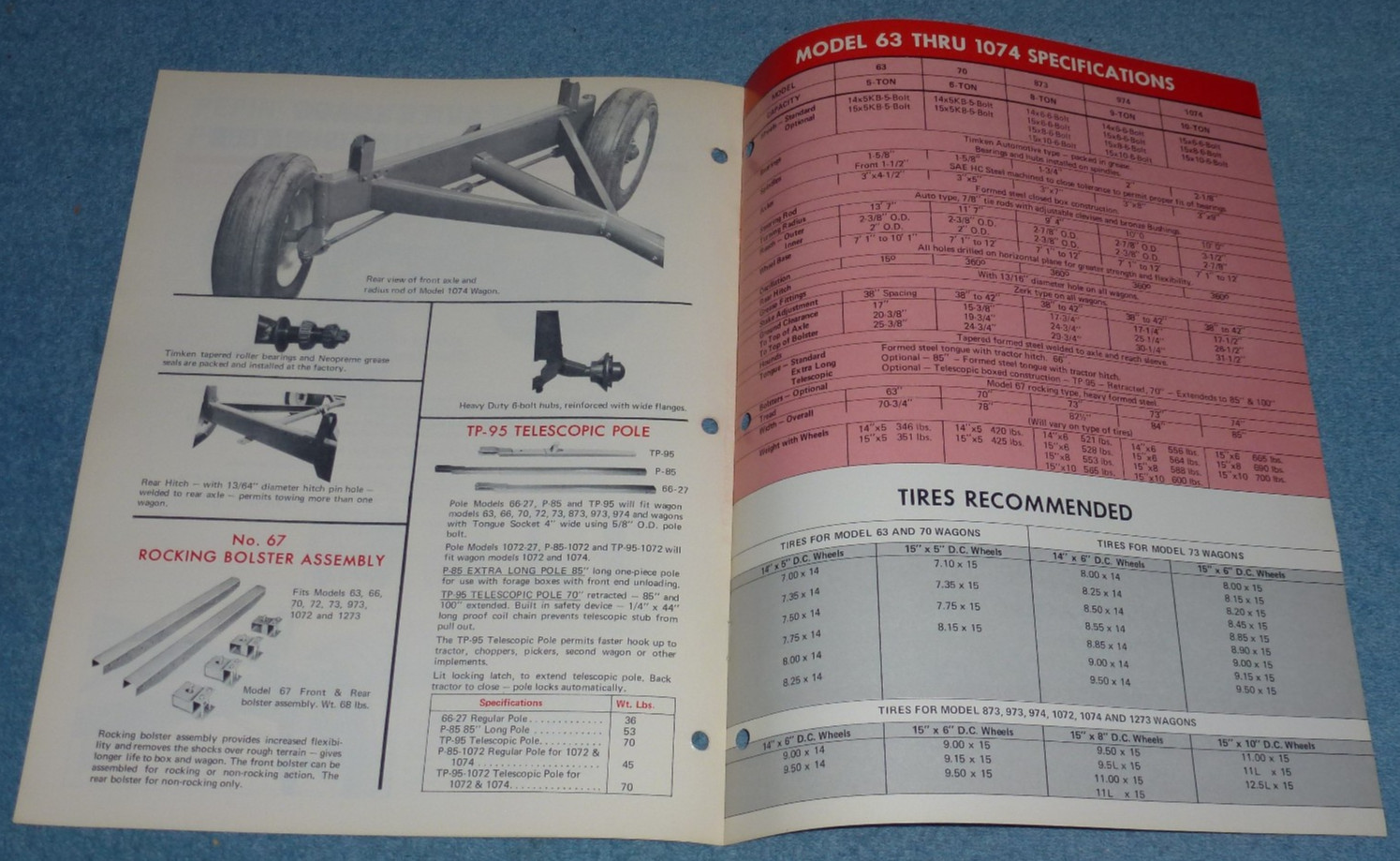 Vintage Pepin Farm Wagons Brochure Model Specs – Northern Wisconsin Mfg Co