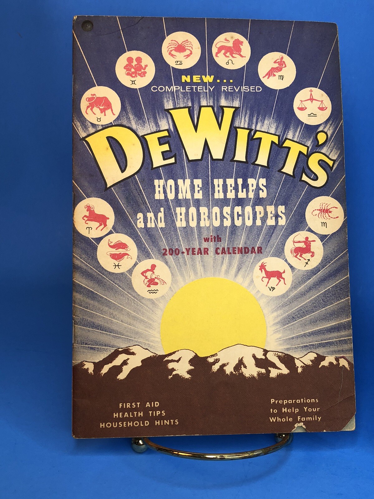 Set of 2 Vintage 1946 DeWitt’s 200 Year Calendar Horoscope Book 40s Astrology