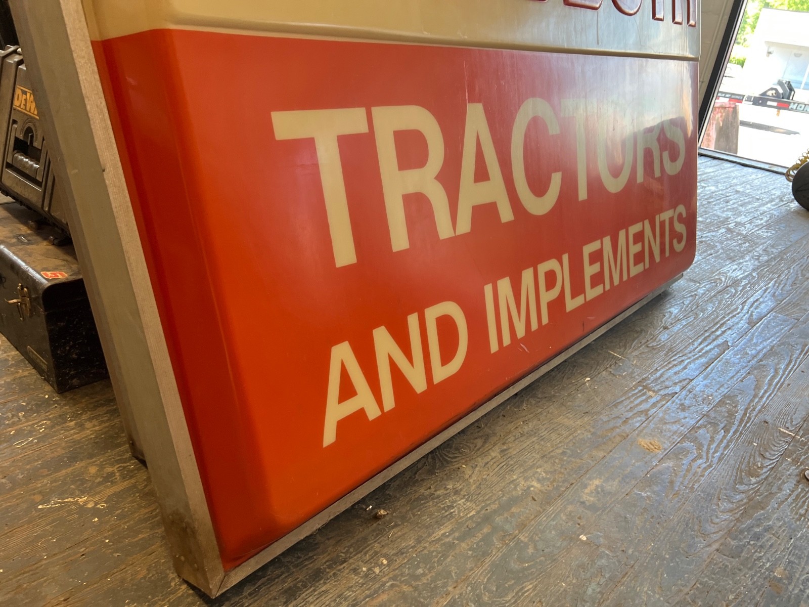 Vintage Kubota Tractors & Implements Sign – Double Sided – Light