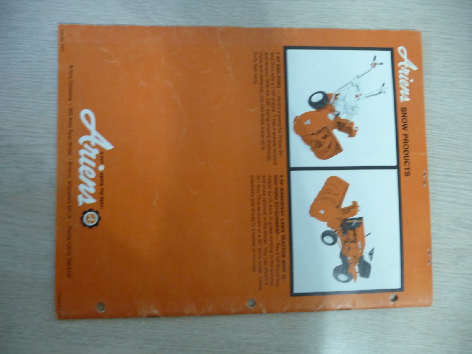 Ariens Lawn & Garden Equipment Catalog “a Cut above the Rest”