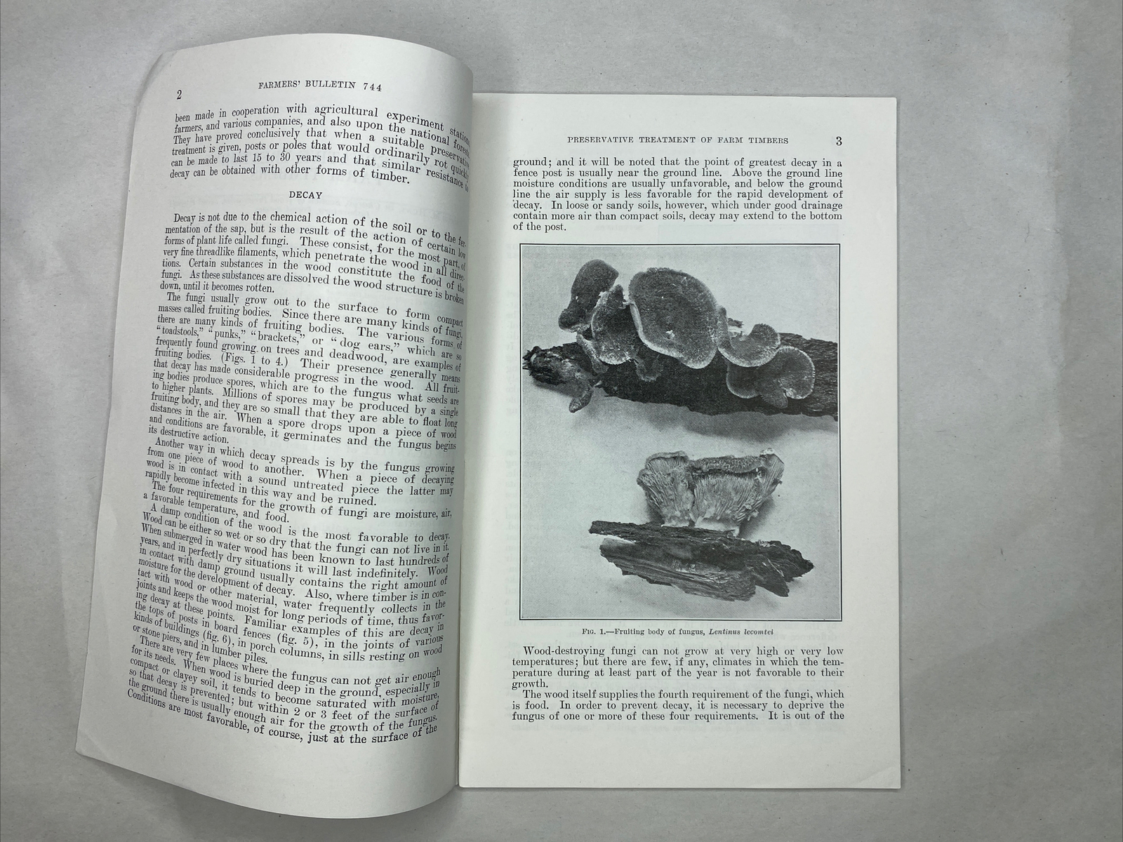 1931 USDA Farmers’ Bulletin No. 744 The Preservative Treatment of Farm Timbers