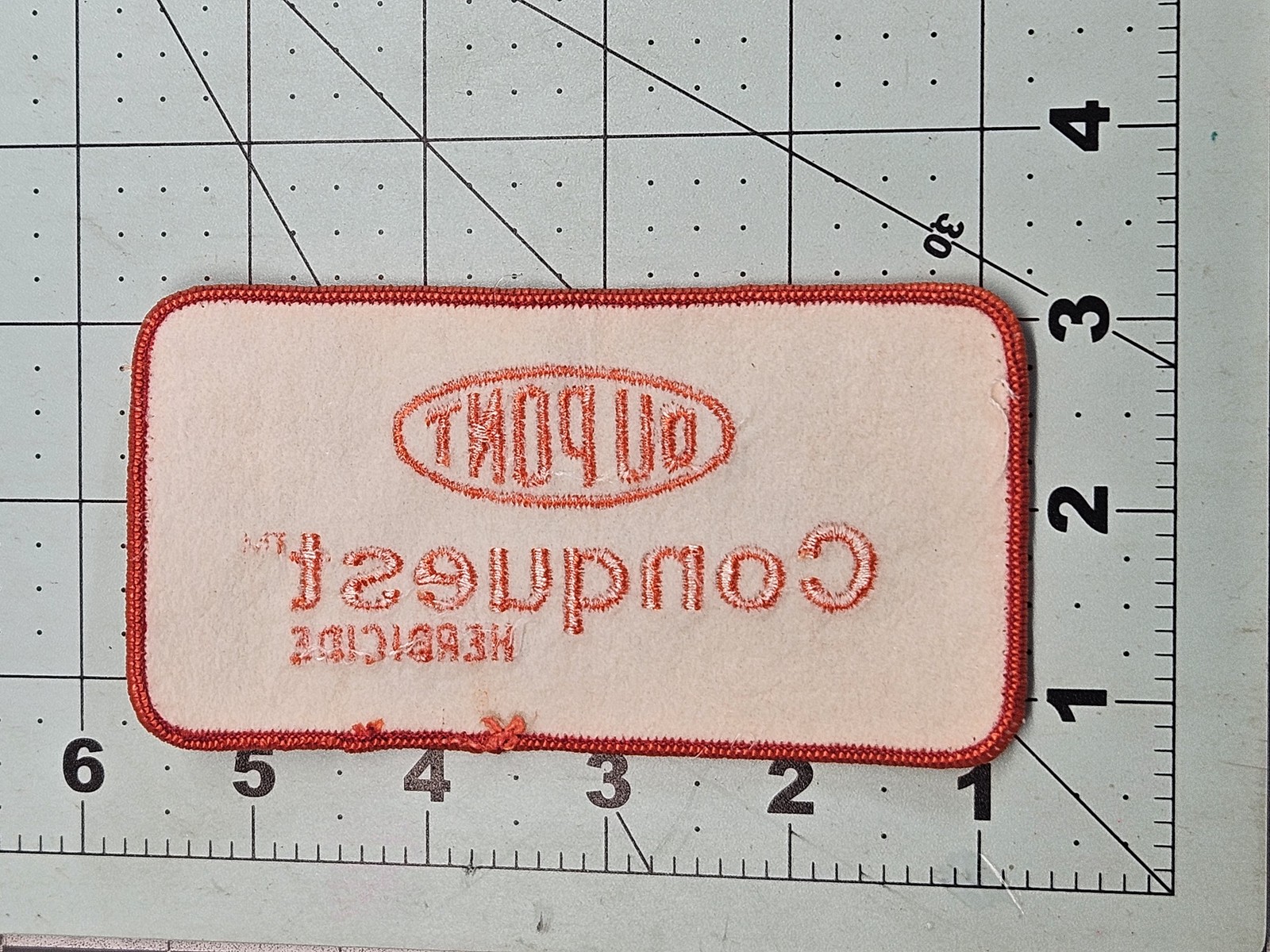 Vintage DuPont Conquest Herbicide Agriculture Farm Logo Advertising Patch