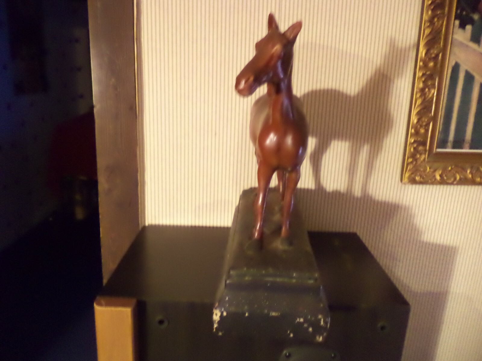 1910 HORSE store display sign COLUMBIA HEALING POWDER SALVE western blacksmith