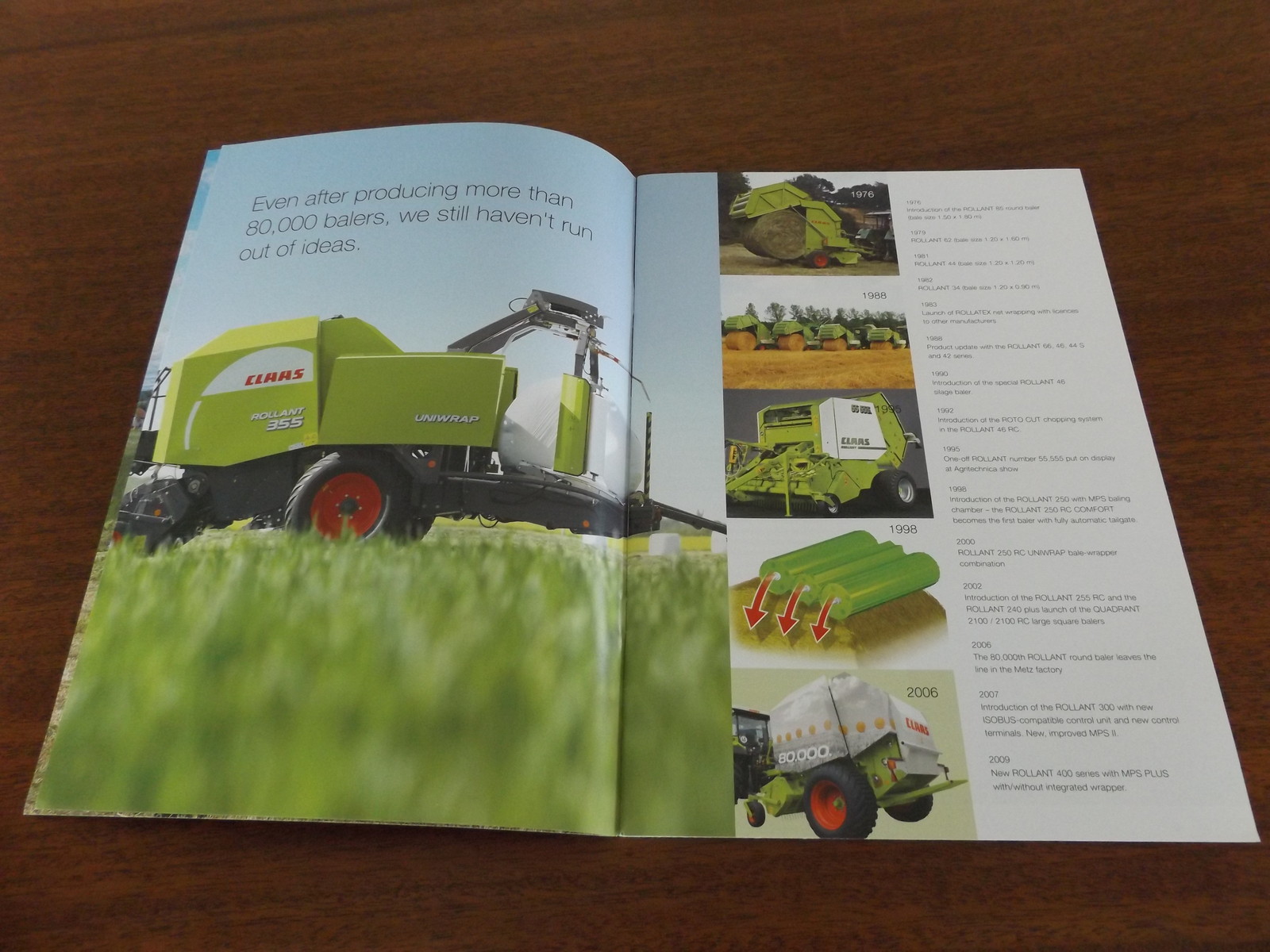 CLAAS ROLLANT 355 RC, 340, 350 RC 260 LITERATURE 2009