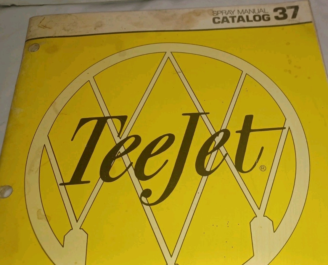 Vintage TeeJet Farming Vintage Catalog 37 Agriculture Spray Nozzles Manual