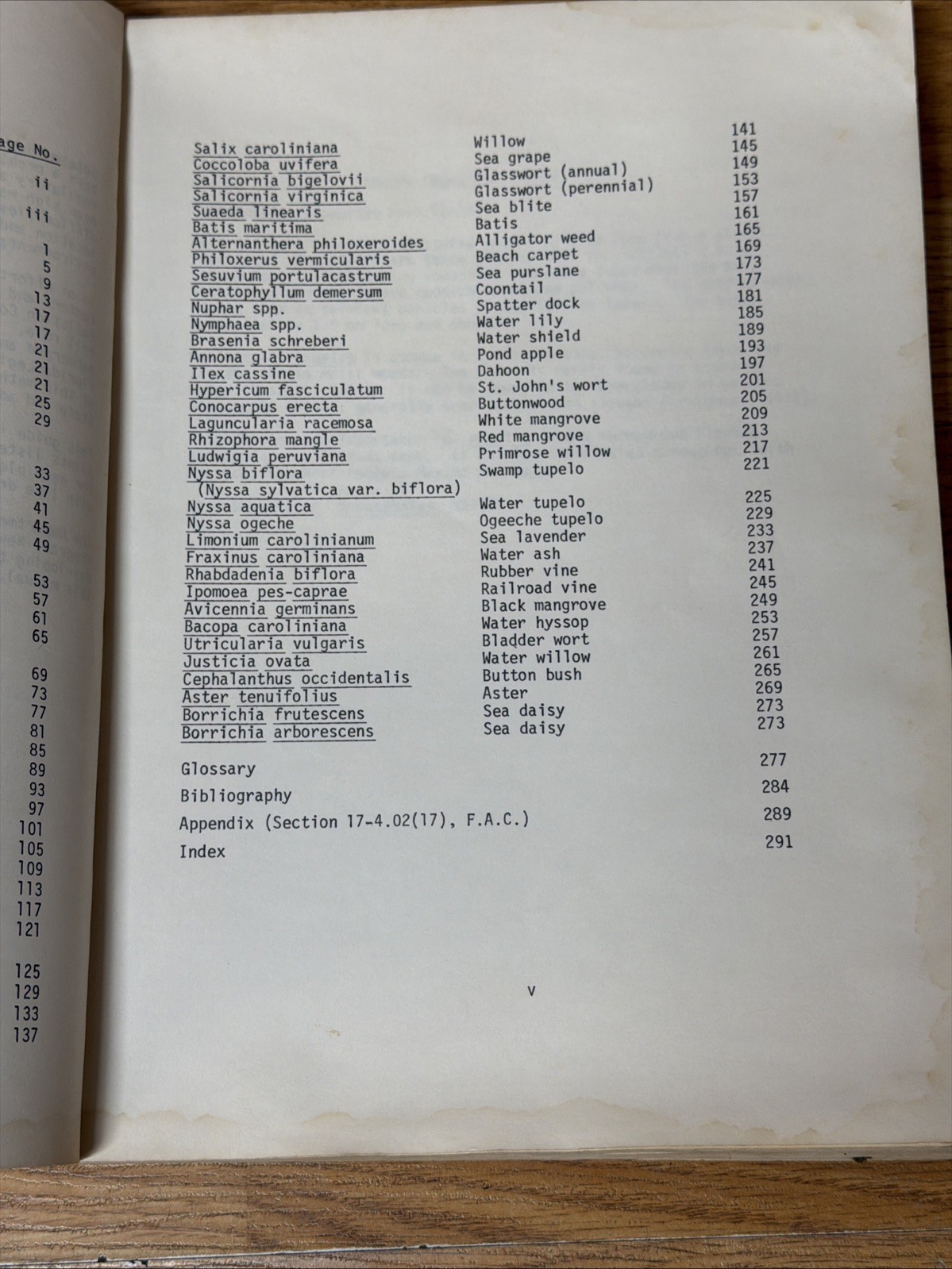 1979 State Of FL Dept Of Environmental Regulation Guide To Wetland Plants Manual