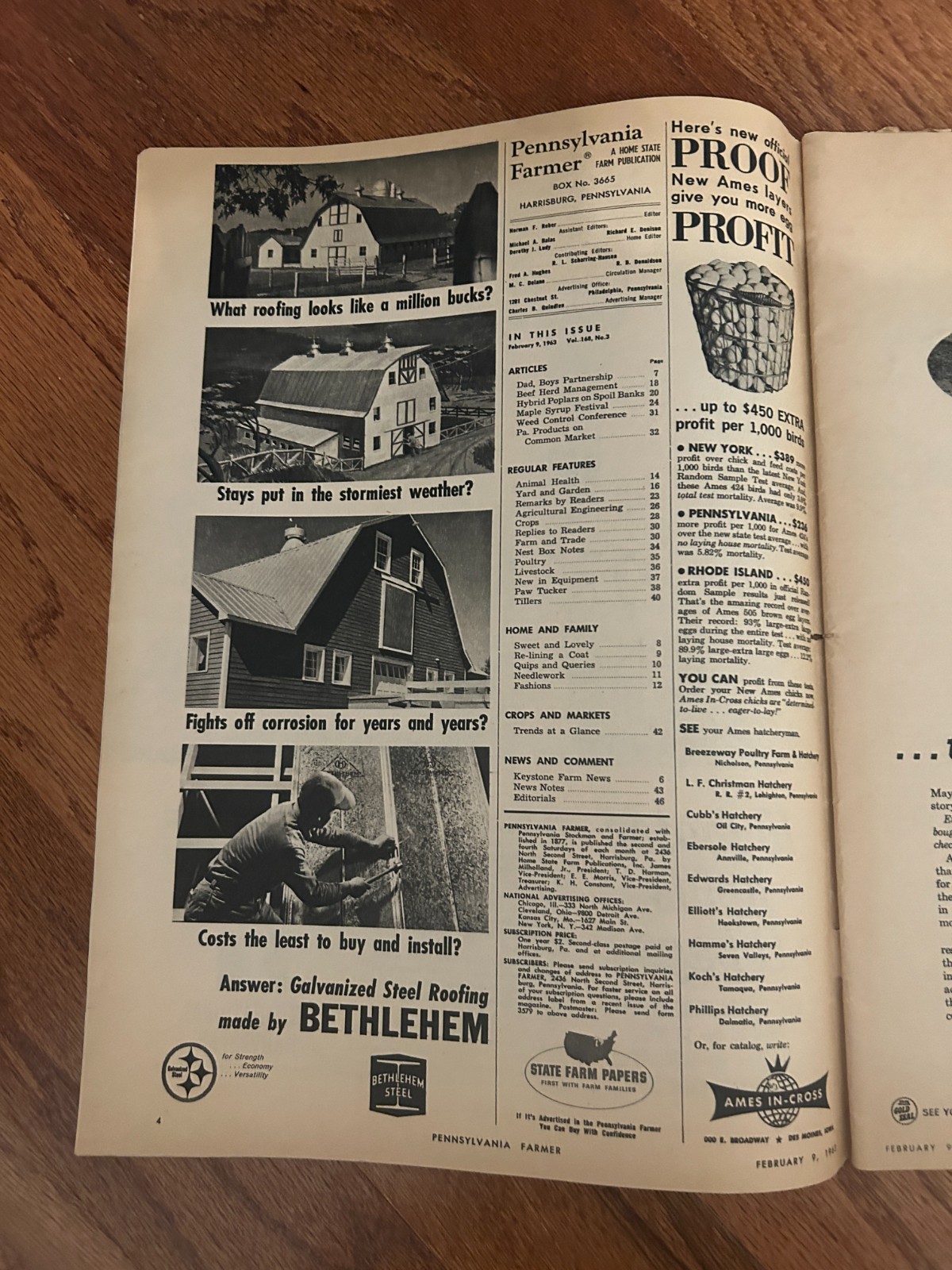(5) Vintage {1962-1963} “PENNSYLVANIA FARMER” {Harrisburg} Magazine Lot, RARE!