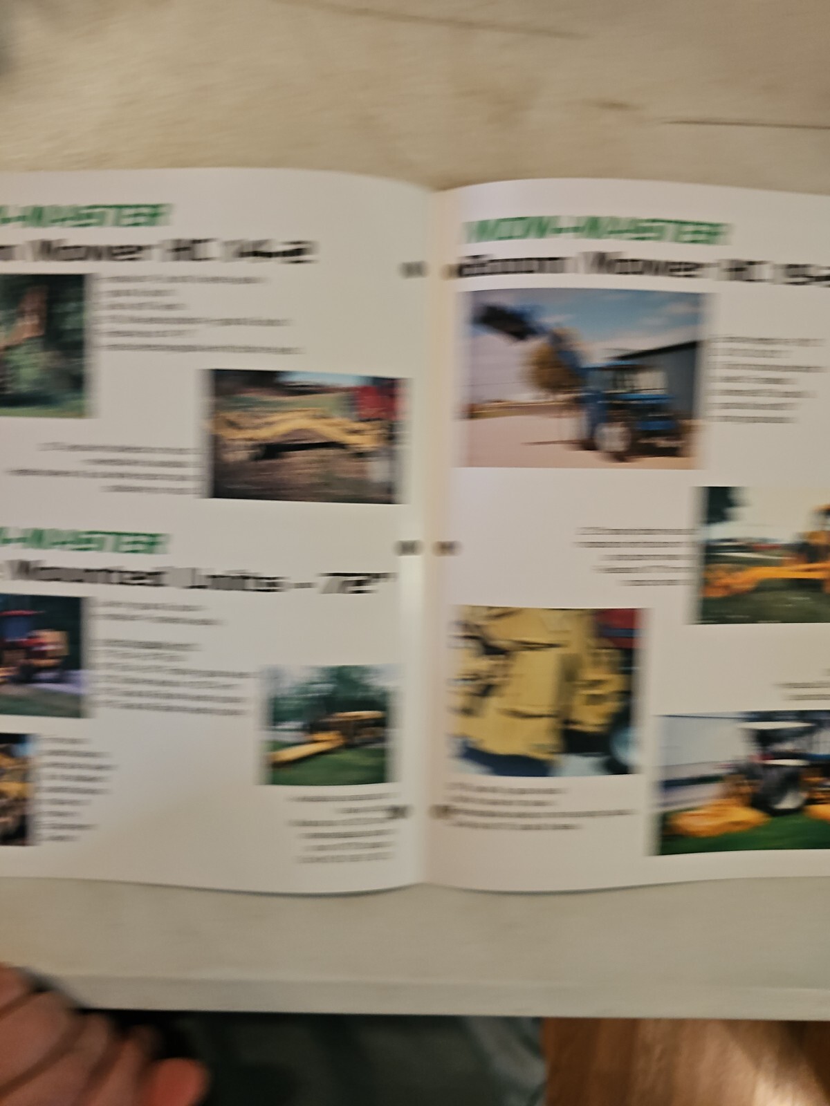 VINTAGE HARVEY Mow-Master Boom Mower HC-19 HC-20 HC-23 Sales Brochure
