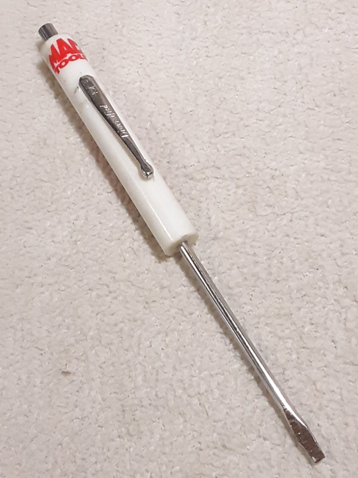 MAC TOOLS ADVERTISING POCKET SCREWDRIVER DANIEL WILDASIN HANOVER PA
