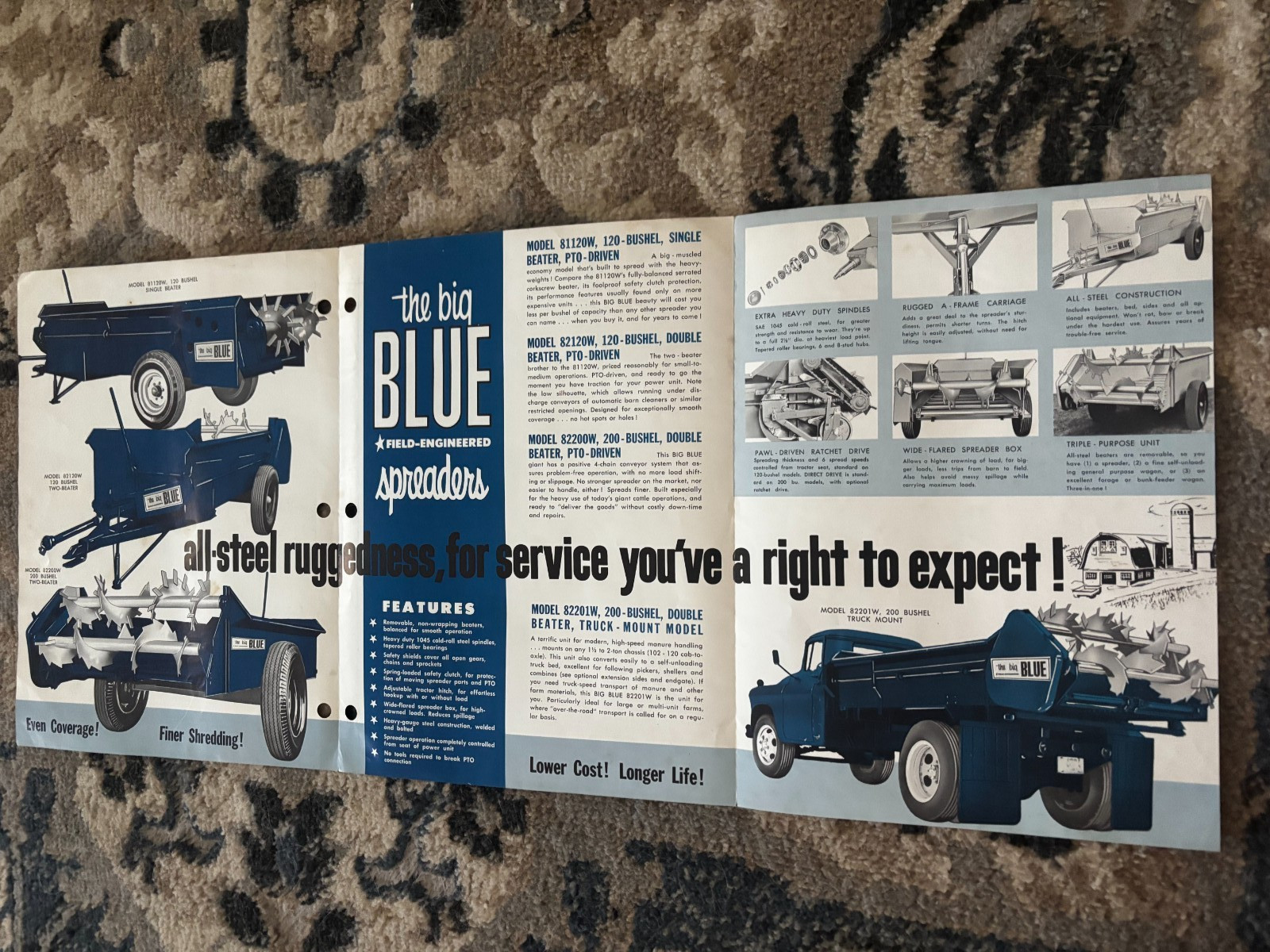 Ford Tractor Big Blue All Steel Manure Spreader Brochure DCPA26