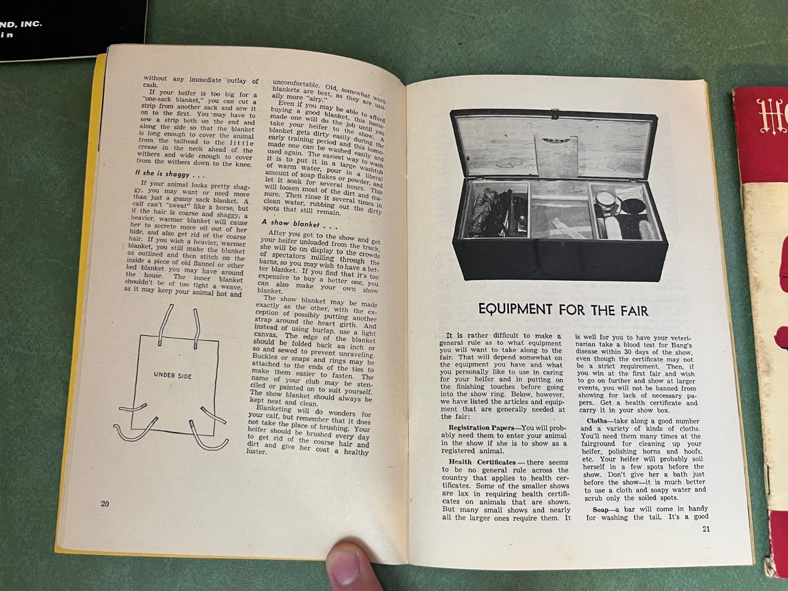 Vintage 1950’s Hoards Dairyman Handbook For Young Dairyman Feed & Health Guide