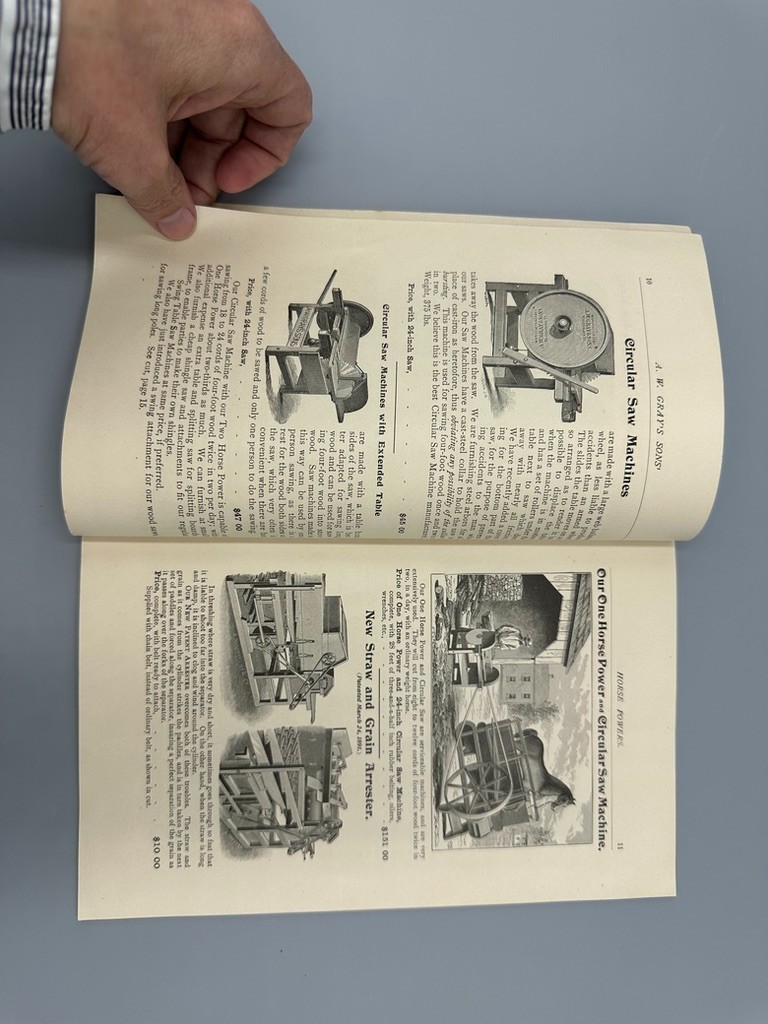 1897 GRAY’s HORSE POWERS THRESHING & SAWING MACHINES Antique Advertising CATALOG