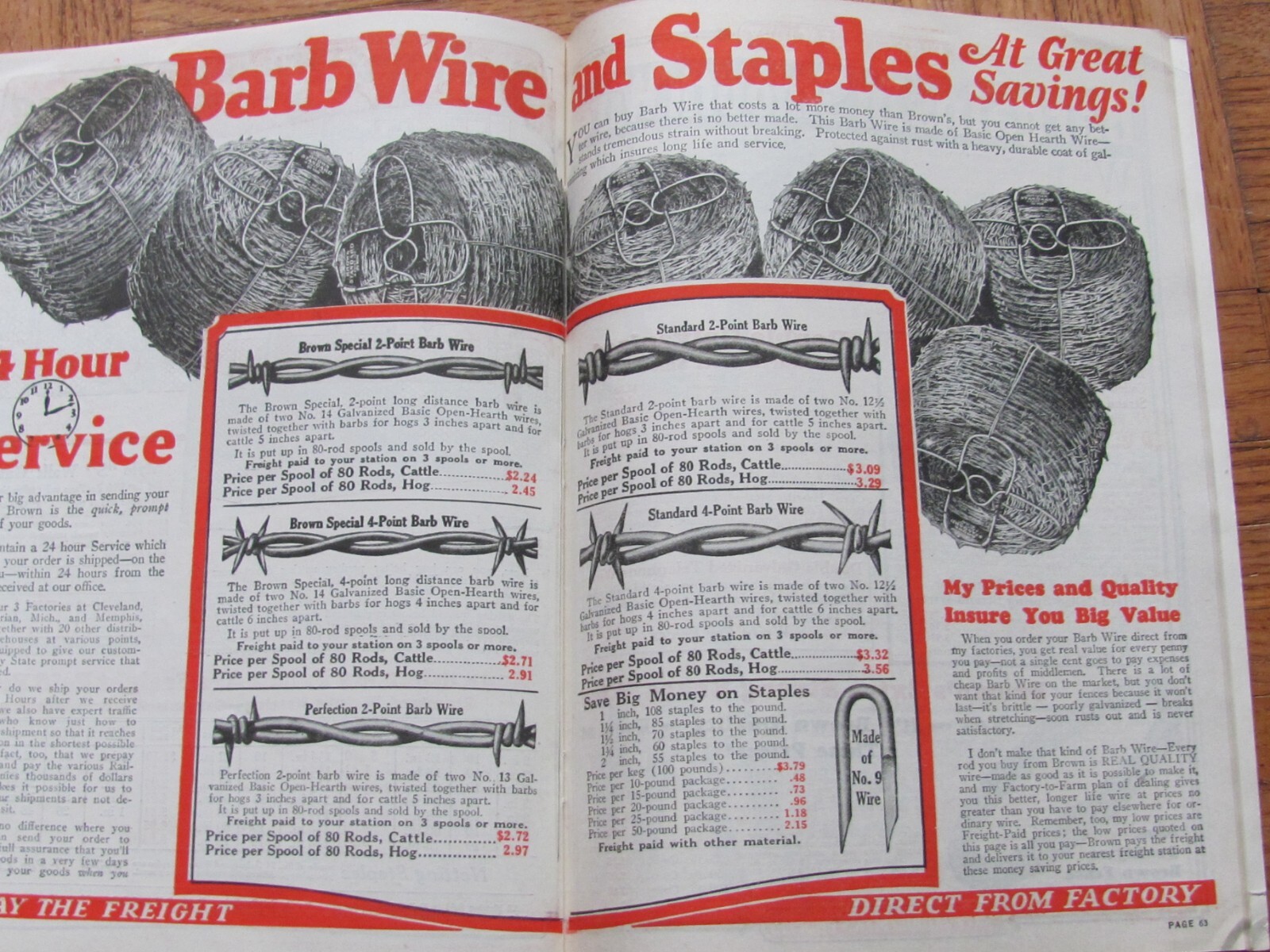 Jim Brown’s 1928 Bargain Book Brown Fence Wire Co Cleveland Catalog