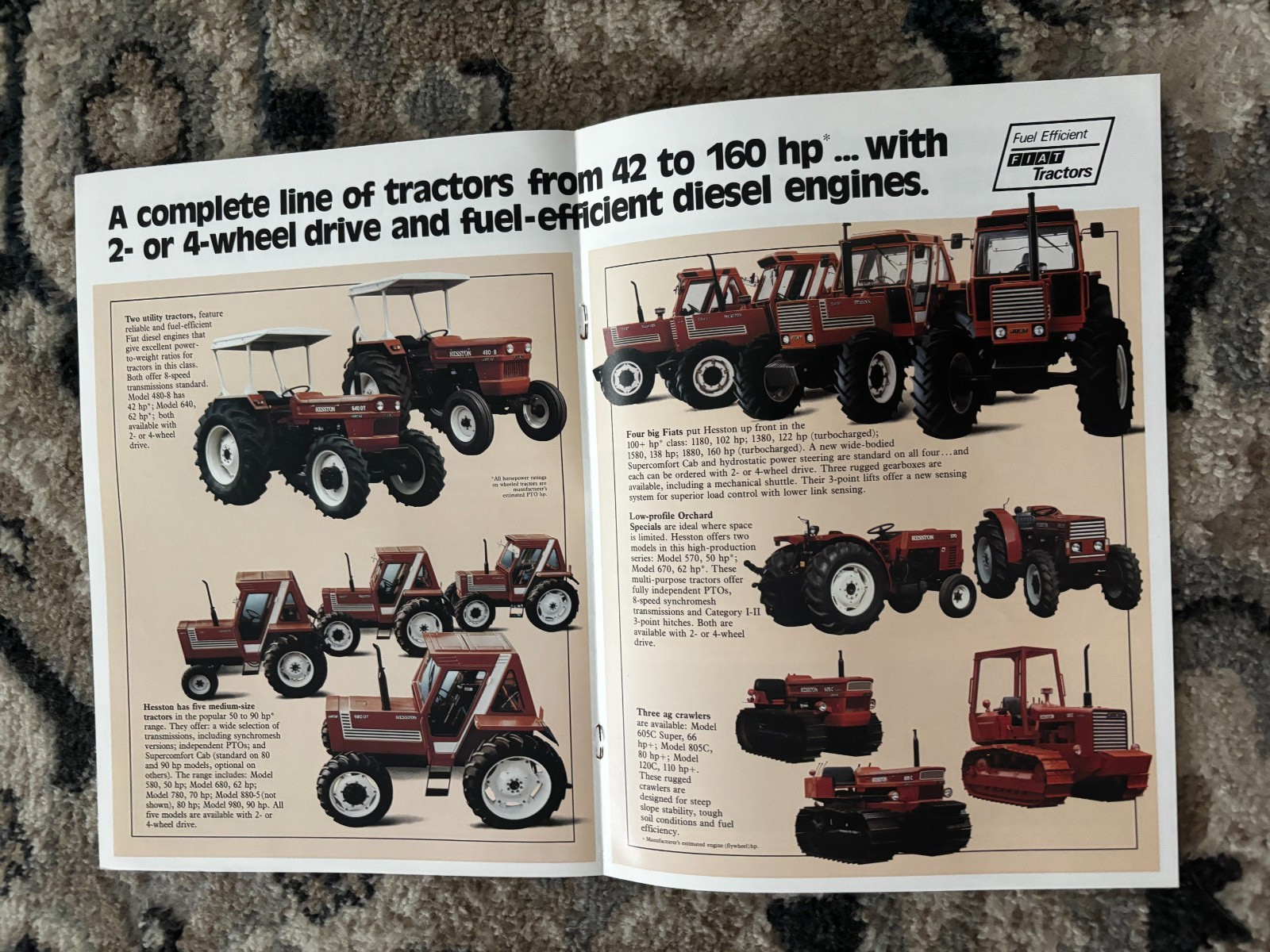 Hesston Fiat Tractors For 1980 Brochure DCPA26