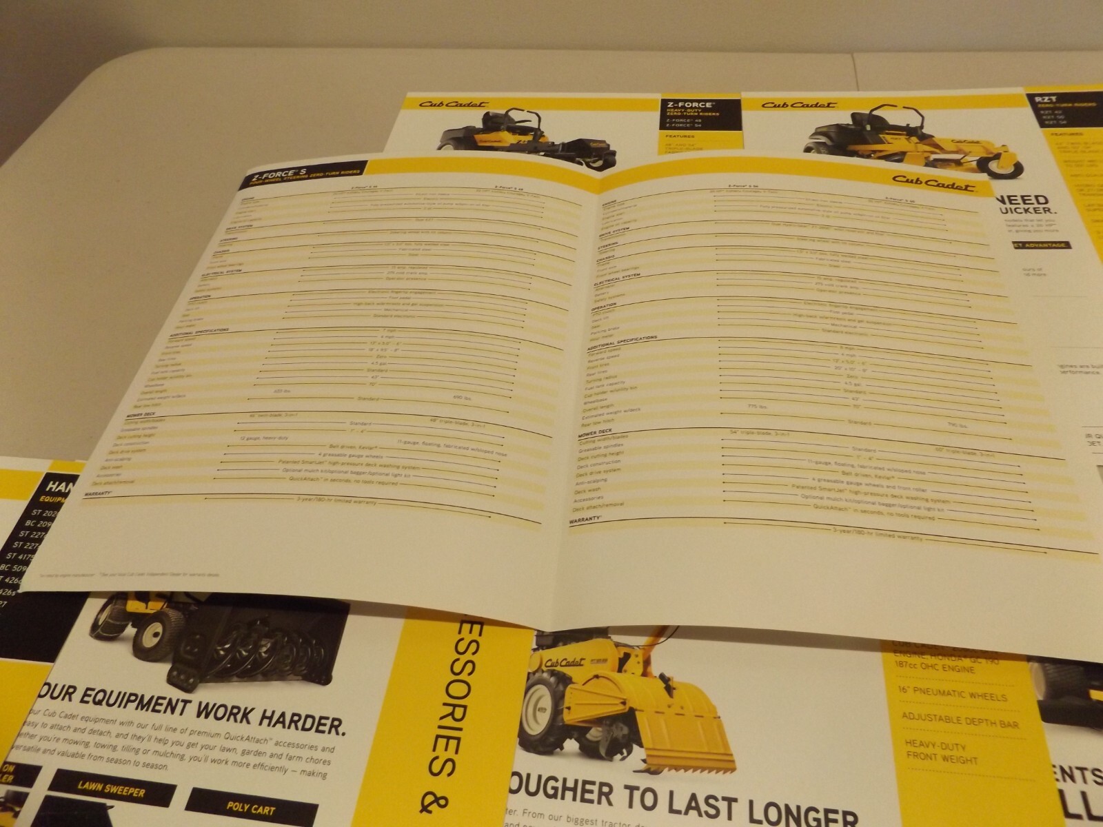 11-pc. CUB CADET MOWERS, TRACTORS, WALK-BEHIND MOWERS, 2011