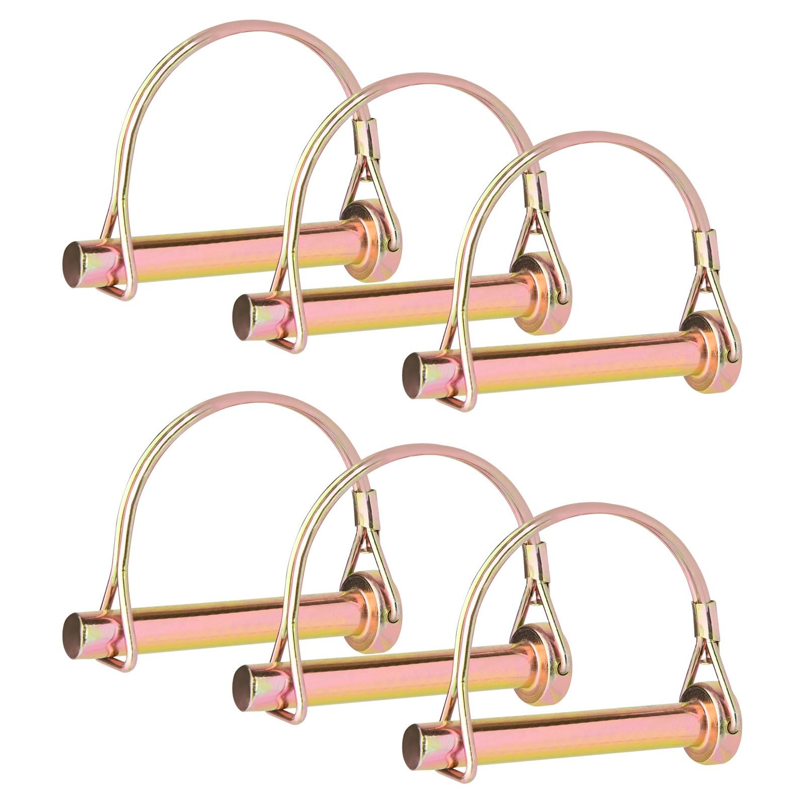 WISSXNA 6PCS D-SHAPE PTO hitch pins 1/4″x2.5″