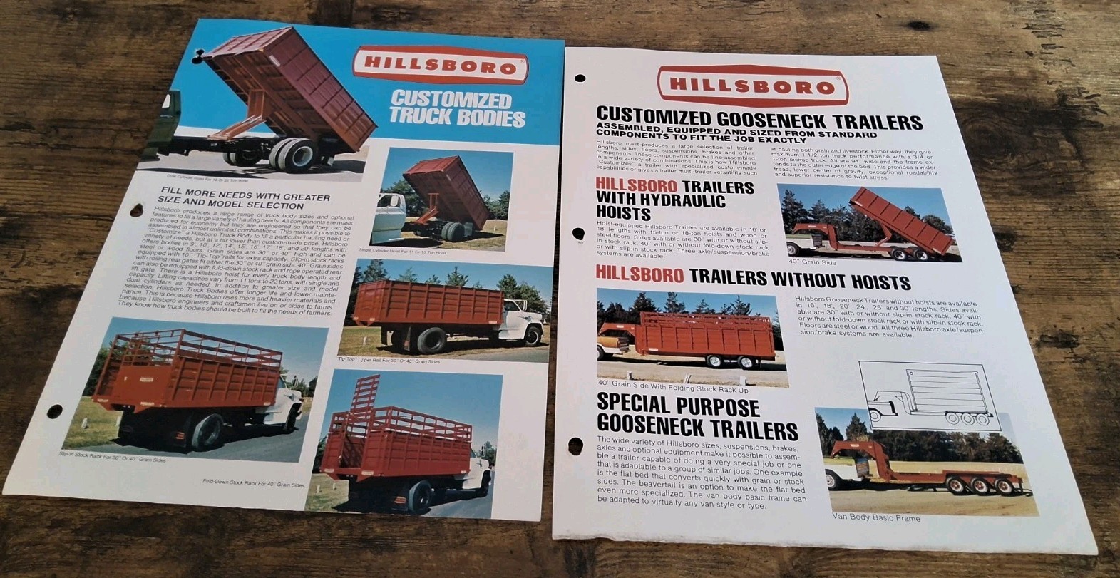 Hillsboro Customized Truck Bodies And Customized Gooseneck Trailers Brochures