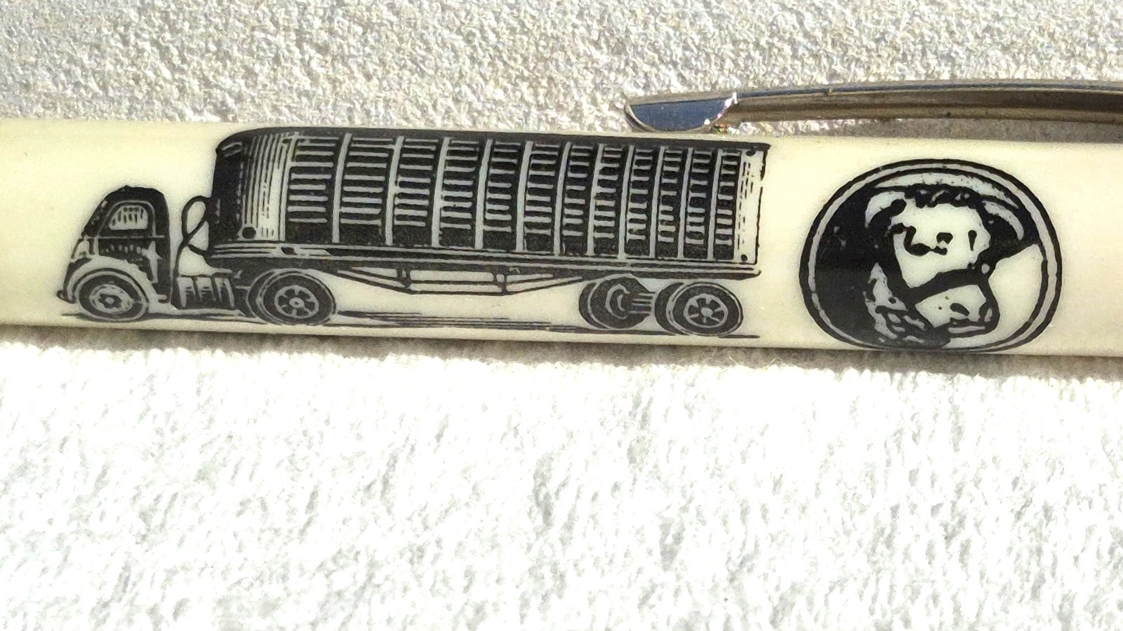 “Sorensen’s CATTLECRUISERS * Phone CH 6-2276/3357 * Albin, Wyo.” Bullet Pen