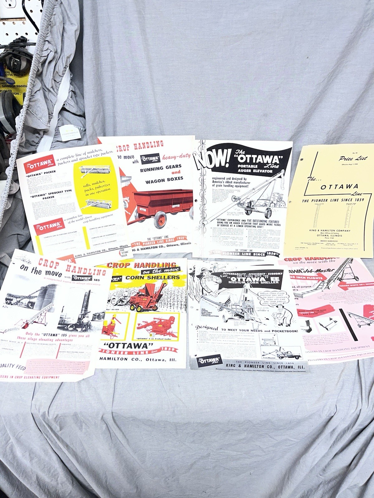 Lot. Of Over 70 Advertising Pieces From The Ottawa Line Produced In Ottawa IL