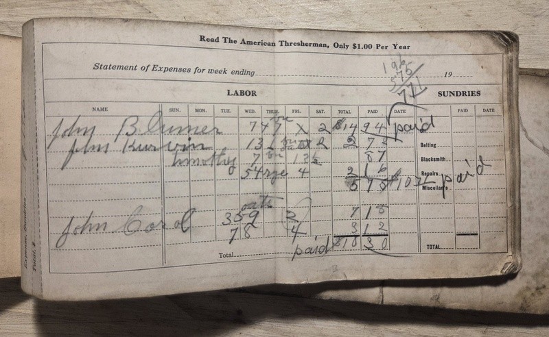 Vintage Reeves & Co Madison WI Wisconsin Threshing Machine Adv Farm Ledgers