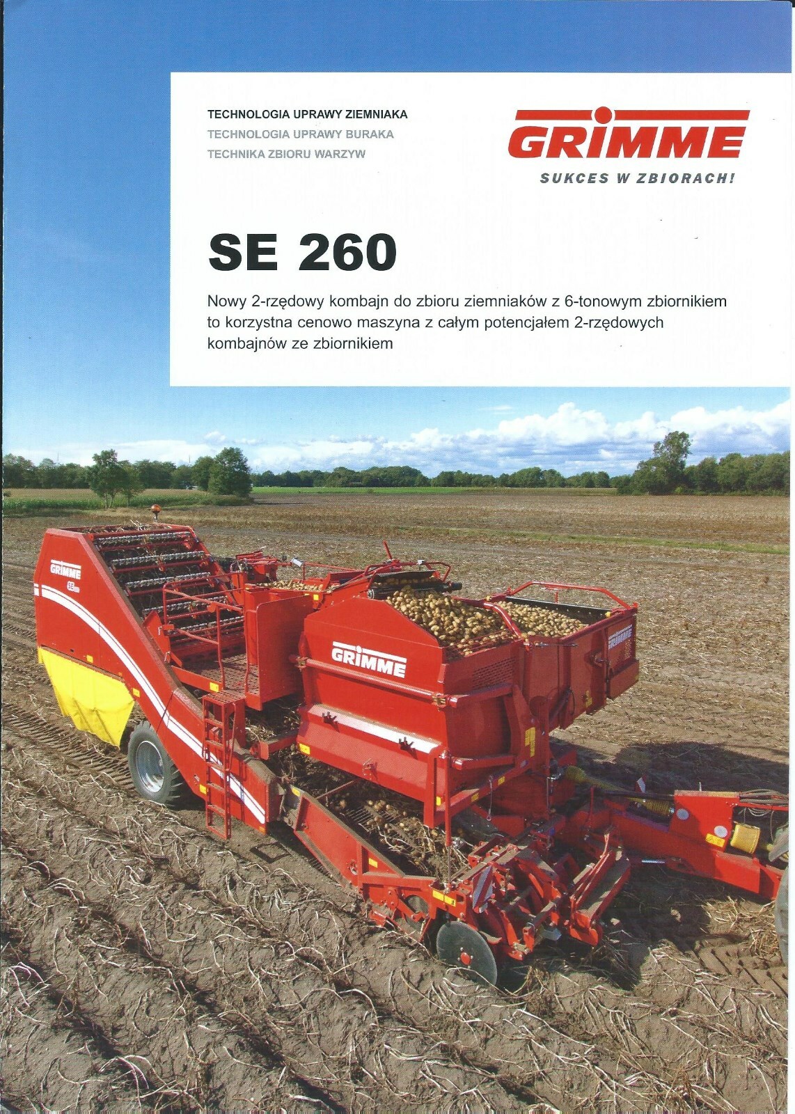 Farm Equipment Brochure – Grimme – SE 260 Potato Harvester – POLISH lang (F6759)