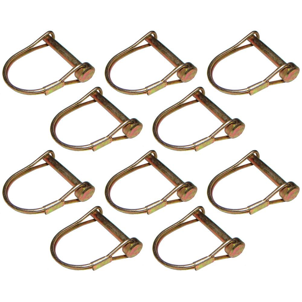 10 pk Round PTO Lock Pin 1/4″ Diameter PTO Shaft Locking Pins 1.5″ Usable Length