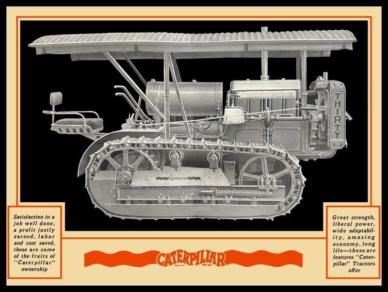 1925 Cat 30 Tractor -Great Side View! NEW METAL SIGN: 12×16″ Free Shipping
