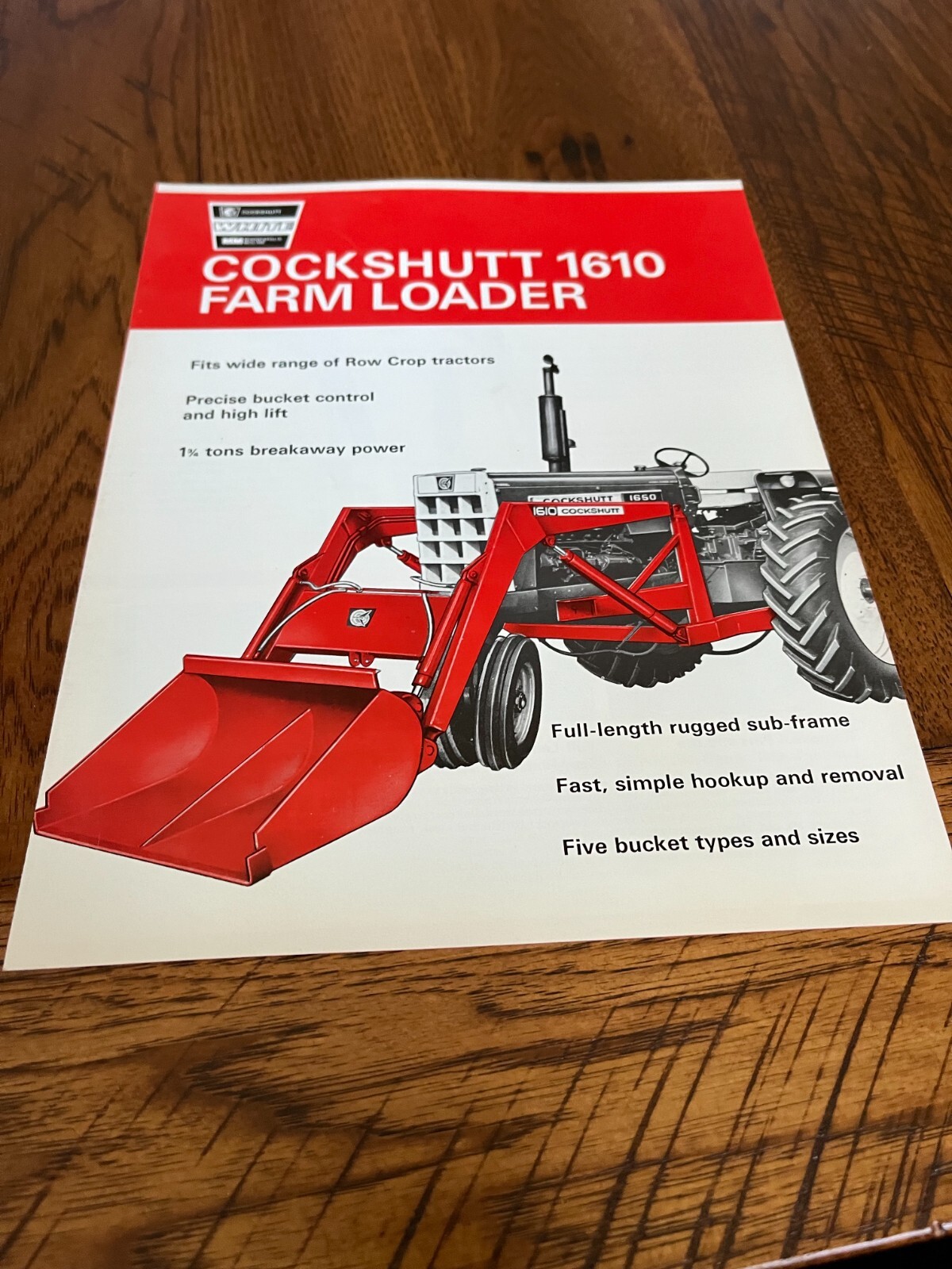 Cockshutt Oliver Tractor 1610 Loader Brochure FCCA
