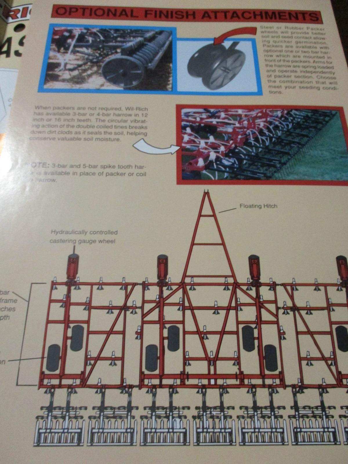 Wil-Rich Air Seeder, Air Master Sales/Specifications Brochures, 2 items
