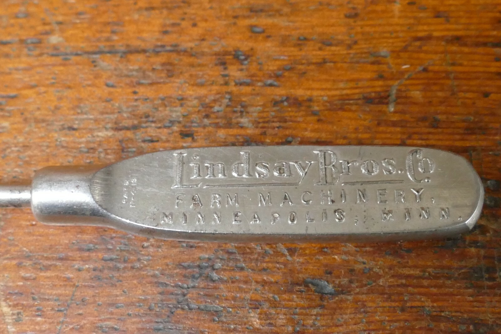 Vintage Lindsay Bros Co Farm Machinery Advertising Screwdriver Minneapolis MN