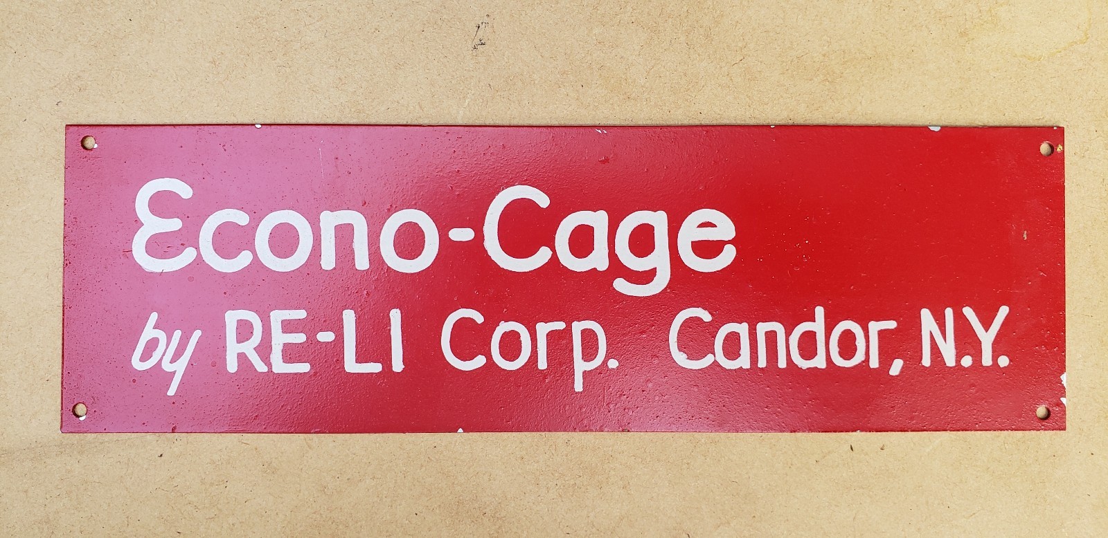 Vintage Metal Signs Candor NY Farm RE-LI Corp Advertising Farming Agriculture