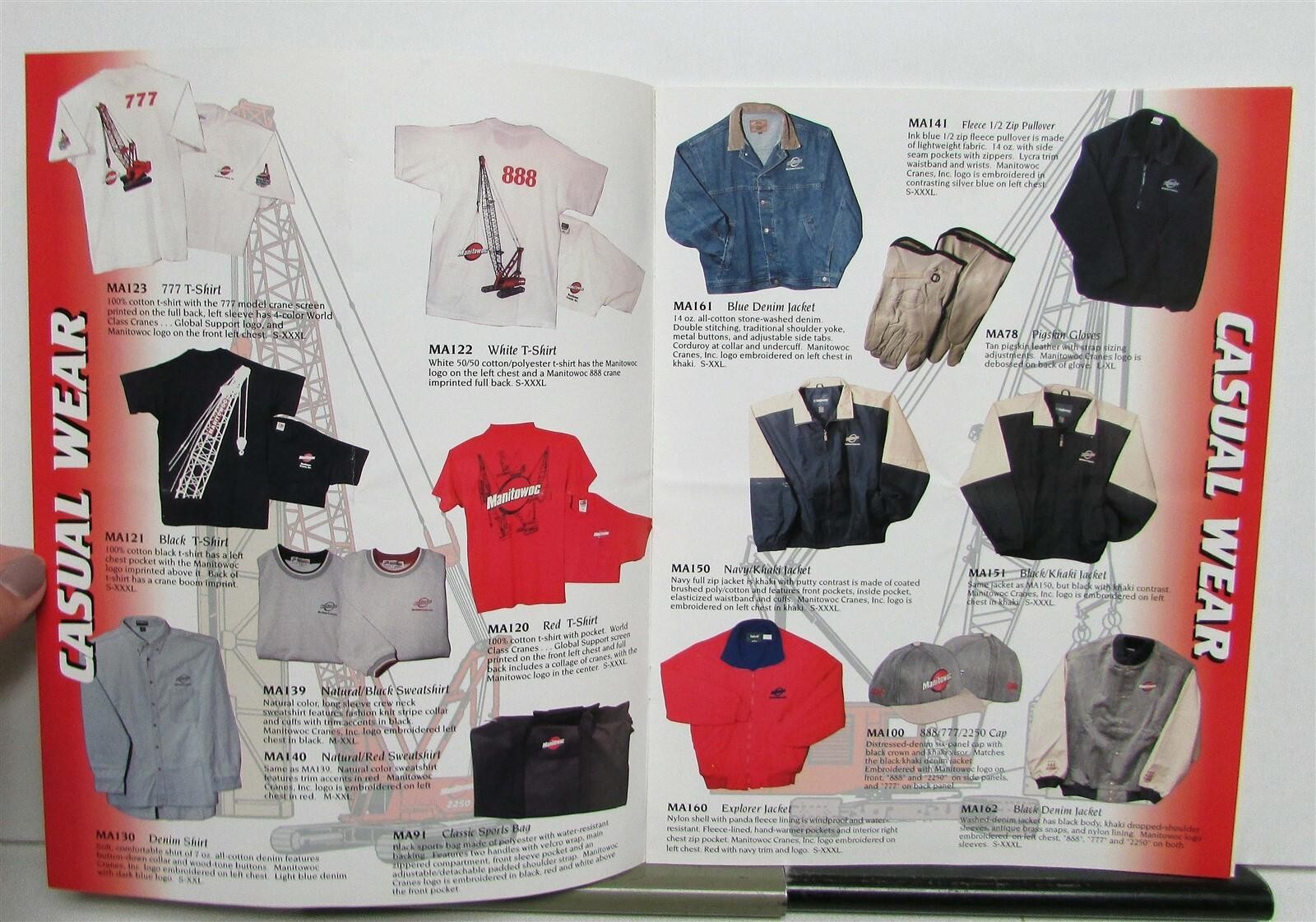 1998 Manitowoc Promotional Premiums & Wearables Construction Sales Brochure