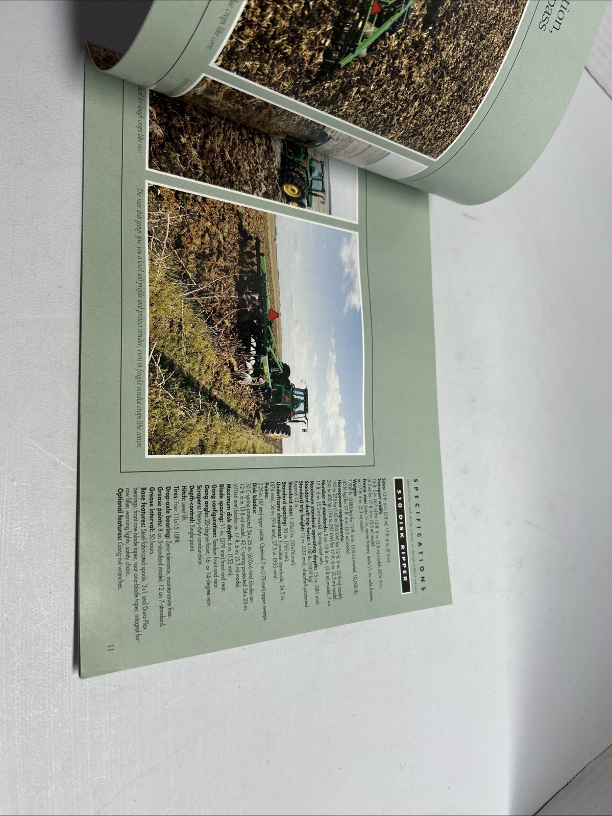 John Deere Primary Tillage Tools For 1995 Brochure