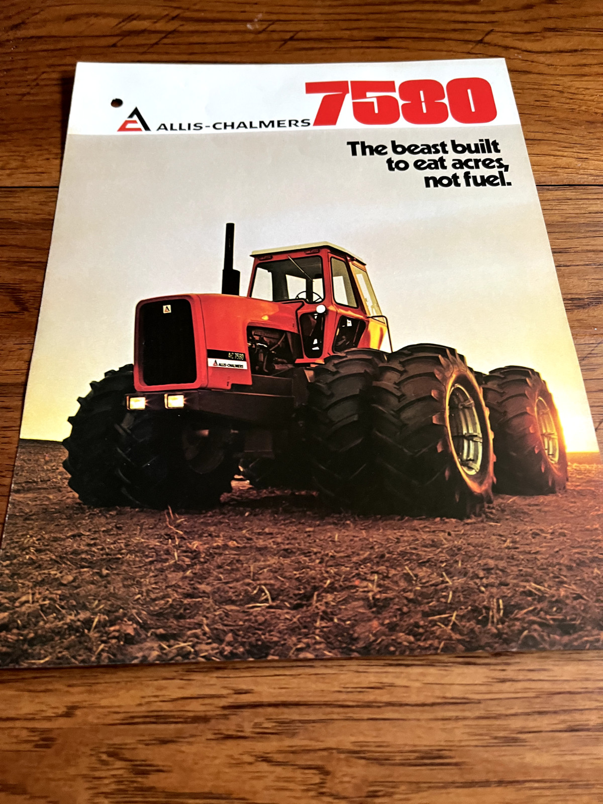 Allis Chalmers 7580 Tractor For 1976 Brochure FCCA