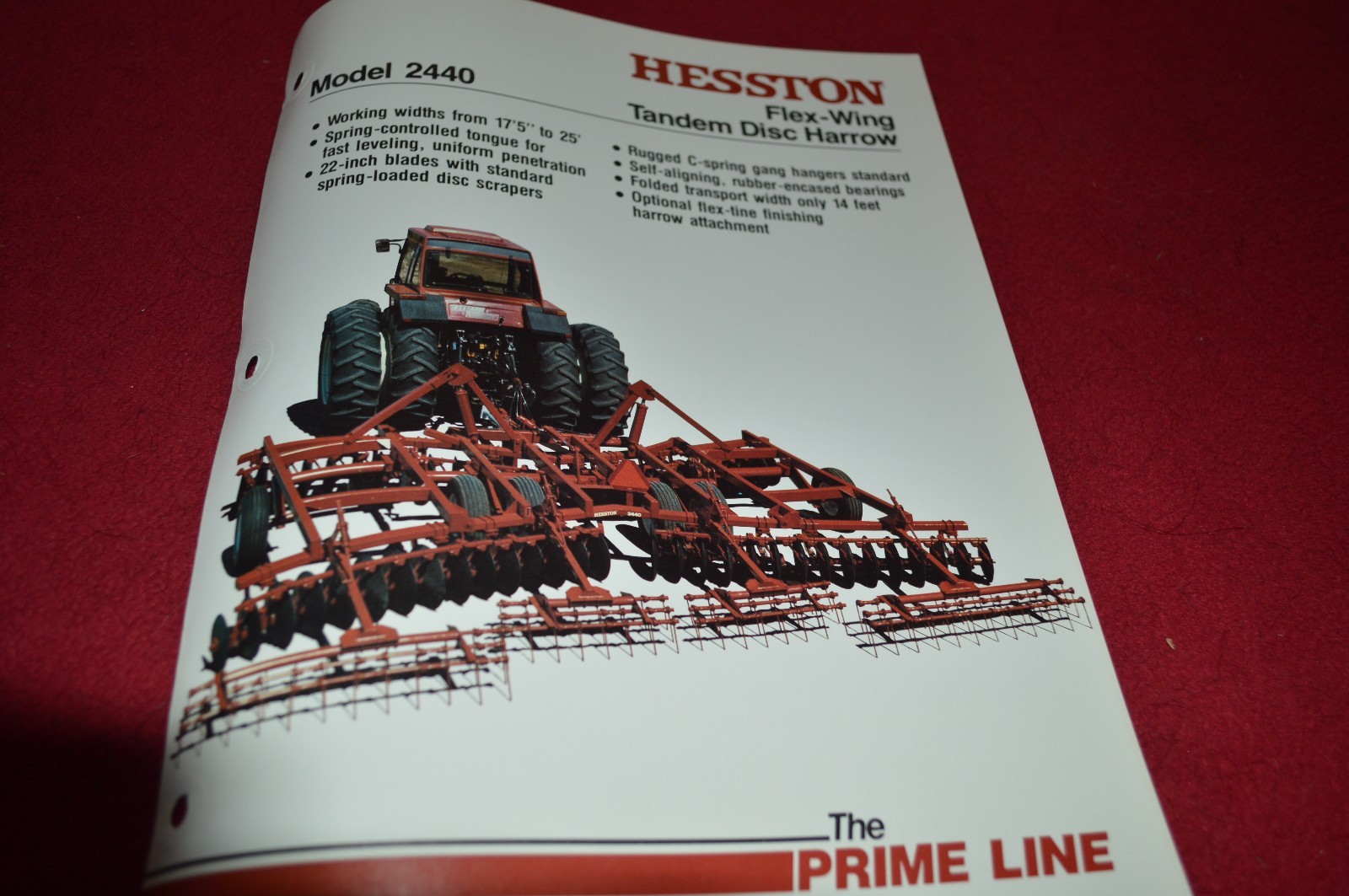 Hesston 2440 Flex Wing Tandem Disc Harrow Dealer’s Brochure DCPA2 ver2