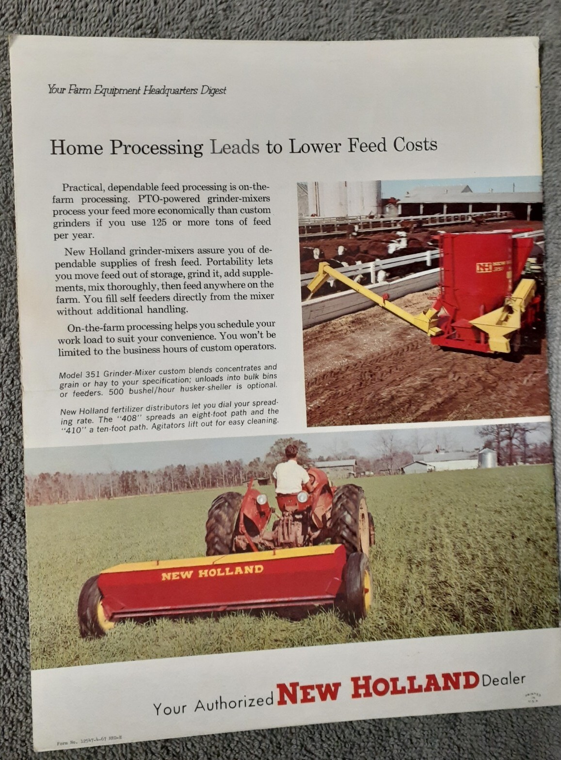 New Holland News 1967, and Buchanan Farm Equipment News 1964-Lot of 2