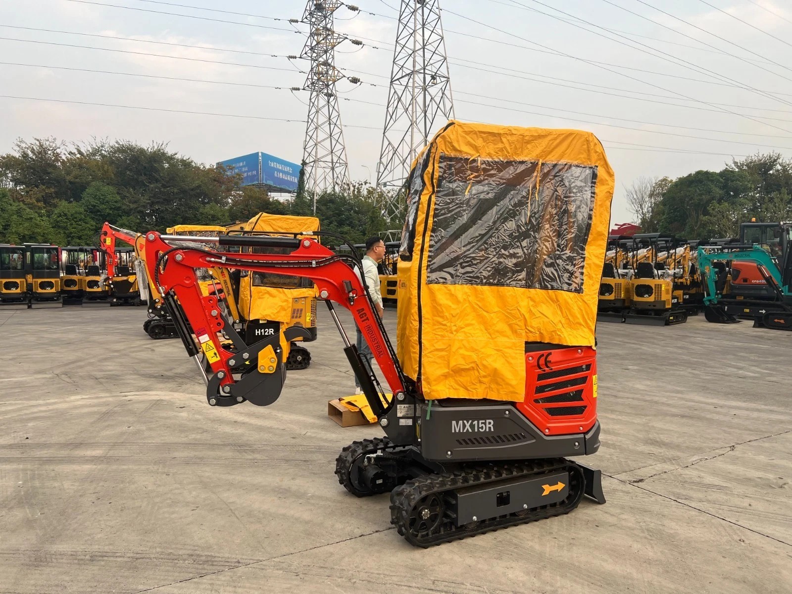 AGT Mini Excavator Outer Cover Protective Cover Rainproof Excavator clothing