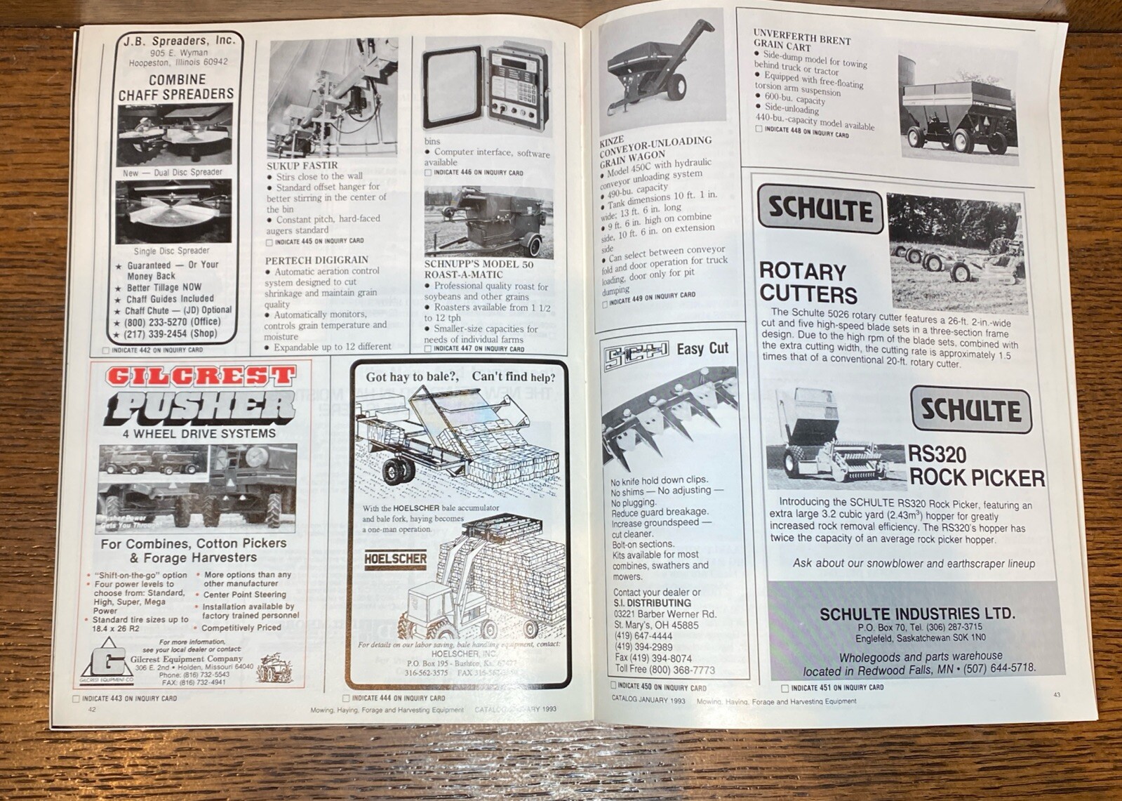 Vintage Farm Equipment Catalog January 1993 Livestock Crops Grain Buyer’s Guide