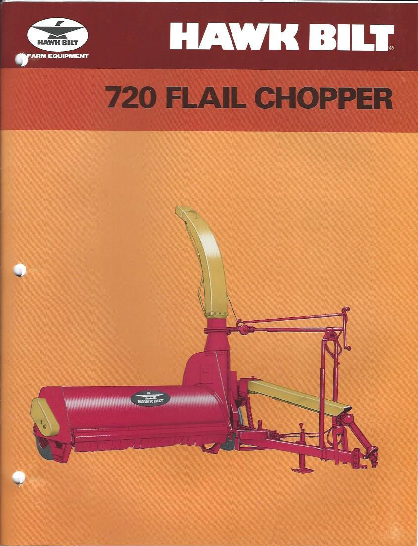 Farm Equipment Brochure – Hawk Bilt – 720 – Flail Chopper – 2 items (F3466)