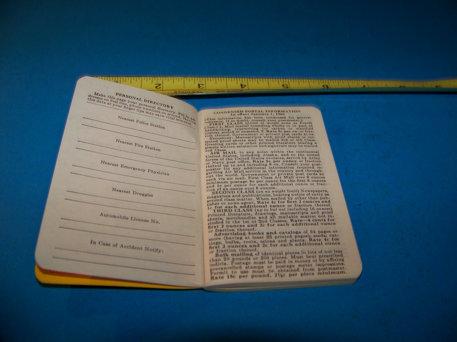 Niagara Brand Farmers “Daily Reminder” Memo Booklet Vintage 1966