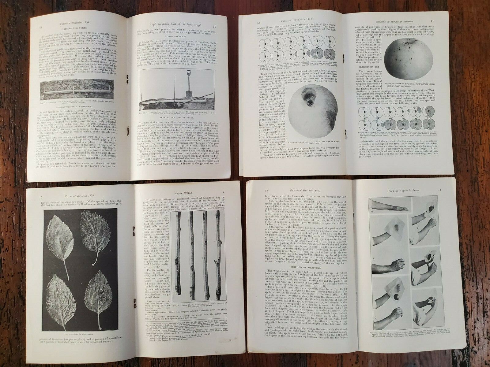 US Vintage Department of Agriculture Farmers Bulletin Lot of 4 Different (DA14)