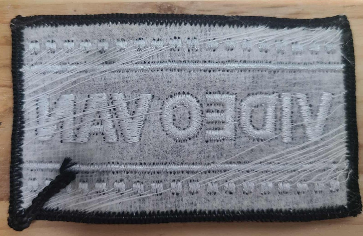 “VIDEO VAN Embroidered Patch Black White Sew Iron-On Badge Retro Movie Film Gear